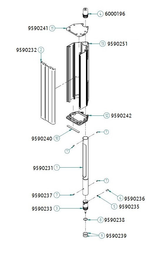 parts for housing ELEMENTS EA600 – Serviceshop HK Audio