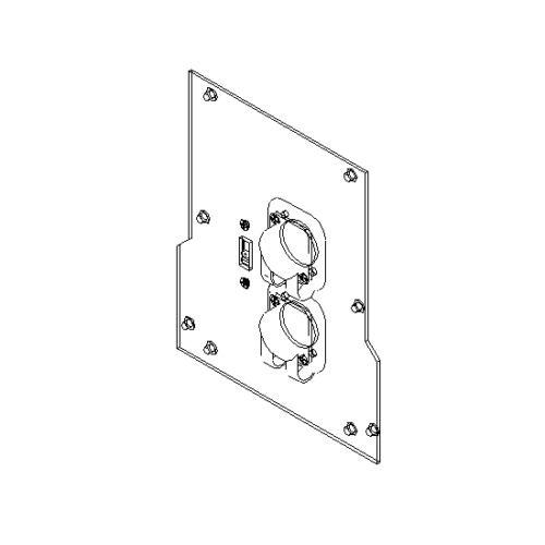 Einzelteile Anschlussplatte CX 210 LT